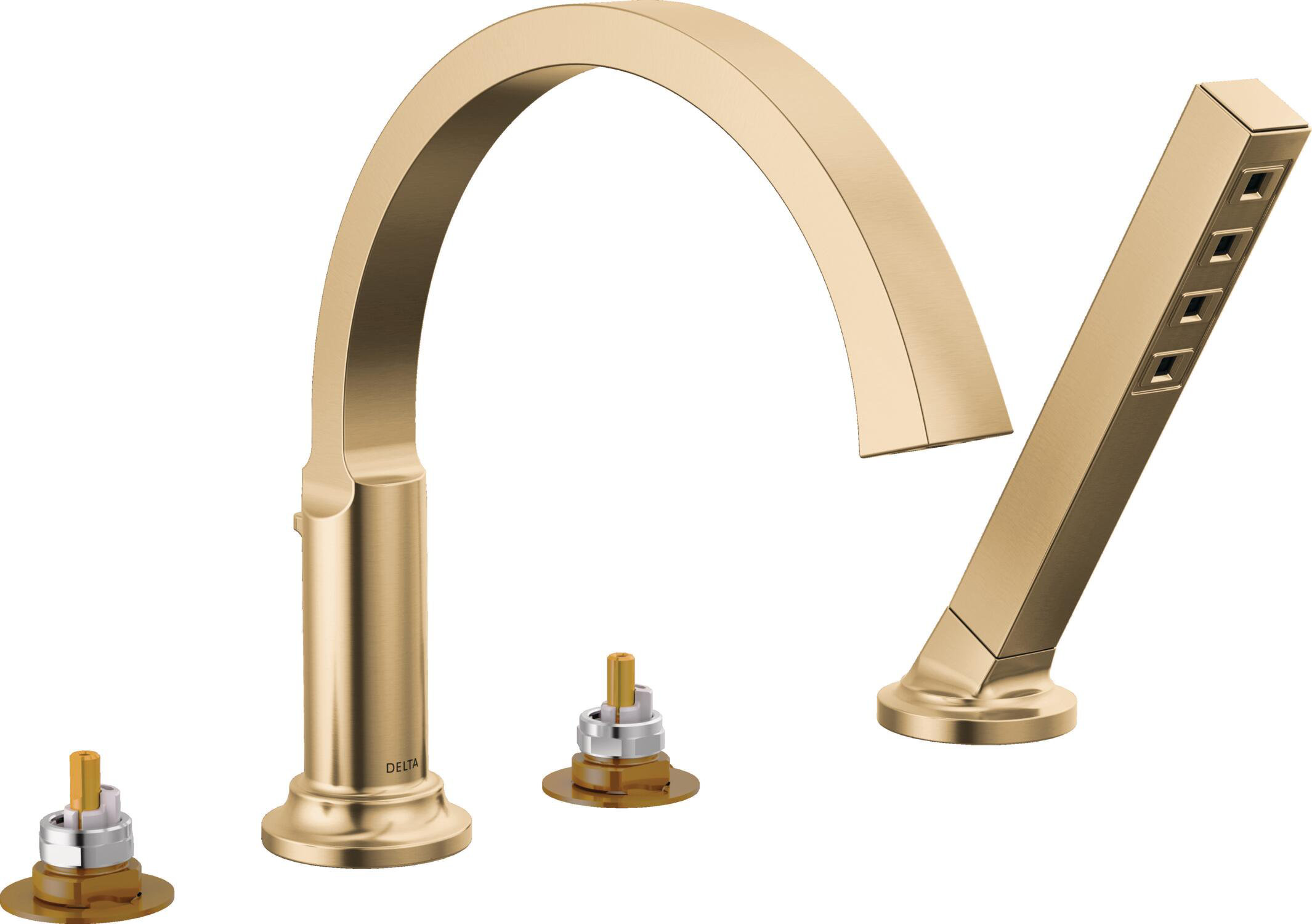 ReFa - rosa0720 Delta Tetra 4-16 in. Widespread 2-Handle High Arc Lever